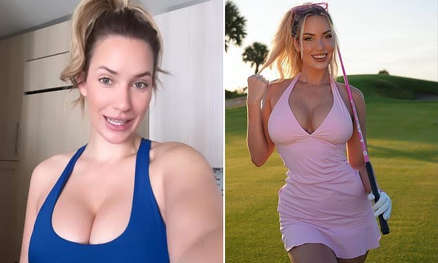 Paige Spiranac reveals her top five goals for 2024 as golf’s glamor girl looks to perfect her game on the course and ‘lean up’ after seeing in the New Year