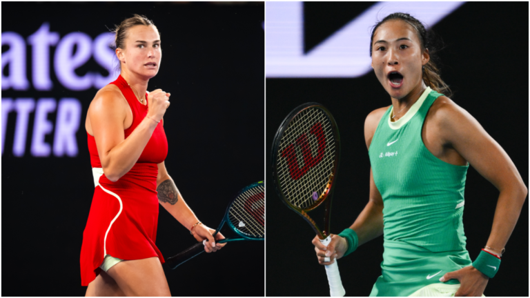 Zheng Qinwen breaks down in tears,hits her racket on the floor,screams As Aryna Sabalenka routs Zheng Qinwen: to collect Australian Open 2024 women’s singles final – as it happened