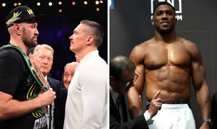 Anthony Joshua says he’s 100% sure that Oleksandr Usyk will beat Tyson Fury but would prefer to face fellow Brit