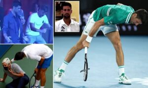  "Novak Djokovic Unleashes Fury: Racket Smashed in Anguish Following Stunning Defeat to Jannik Sinner"