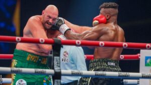 Tyson Fury v Oleksandr Usyk undisputed heavyweight title fight off after Briton sustains cut following a deep eye injury sustained by tyson fury making him lose his eye to total darkness